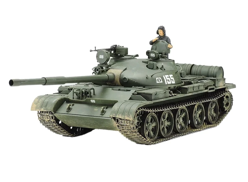 Tamiya Russian T-62A Tank 1:35 Model Kit - Plastic Build