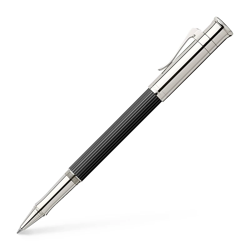 Graf von Faber-Castell Classic Platinum Plated Rollerball Pen - Ebony, 145511