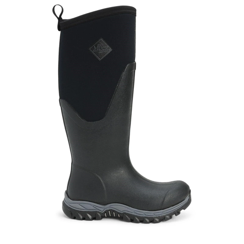 Muck Boots Unisex Arctic Sport Fleece Lined Waterproof Pull on Boot, Black, 12