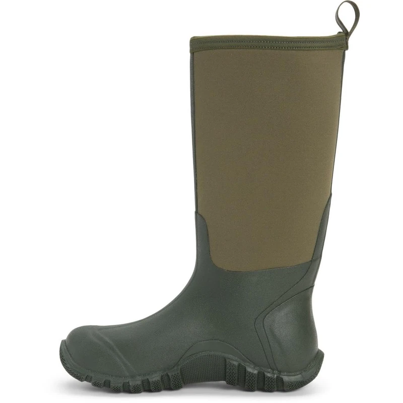 Muck Boots Unisex Edgewater Hi Pull On Waterproof Wellington Boot, Moss, 4
