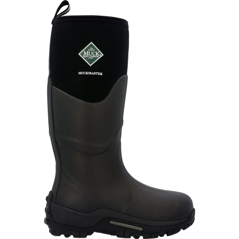 Muck Boots Unisex Muckmaster Hi Pull On Waterproof Wellington Boot, Black, 14