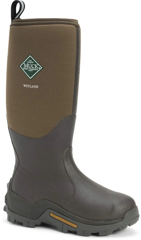 Muck Boots Unisex Wetland Pull On Waterproof Wellington Boot, Brown, 12
