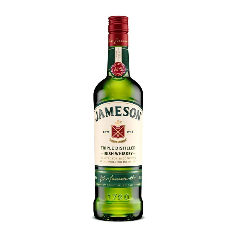 Jameson Original Triple Distilled Blended Irish Whiskey, 40 Percent ABV, 70cl, Irish Whiskey with Spicy Wood and Sweet Notes, Triple Distilled in Ireland, Packaging May Vary