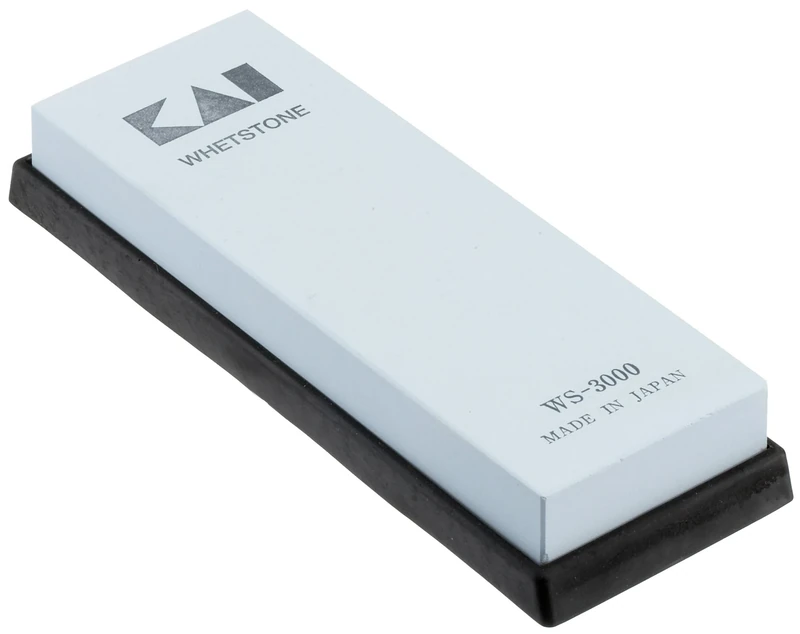 KAI Sharpening Stone, grit: 3000 - Japanese knife sharpener for polishing - sharpening stone whetstone for knives dimensions: 18.5 x 6.4 x 2 cm
