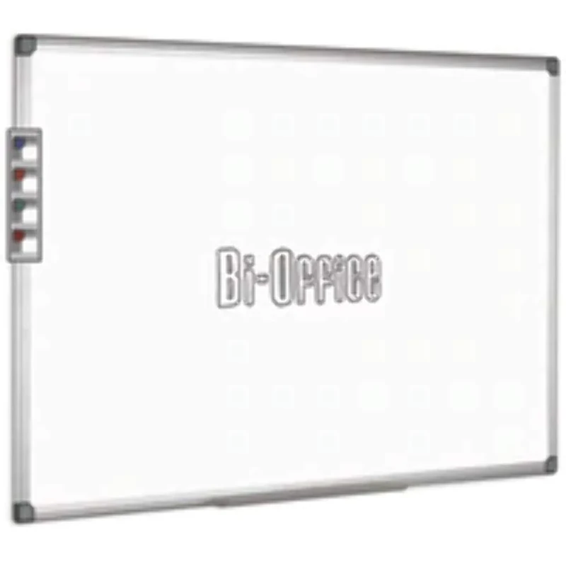 Bi-Office Whiteboard Maya, Two-sided Melamine, Plain/Plain, Aluminium Frame, 240 x 120 cm
