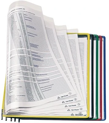 Tarifold A4 Foldfive Presentation Pocket - Assorted Colours (Pack of 5)