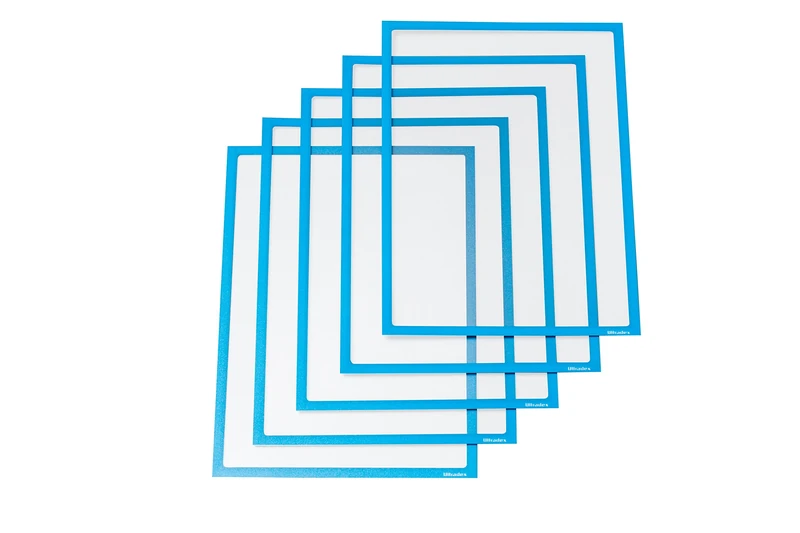 Ultradex 889007 Magnetic Information Pocket for A4, 5-Pack, 312 x 225 mm, Blue