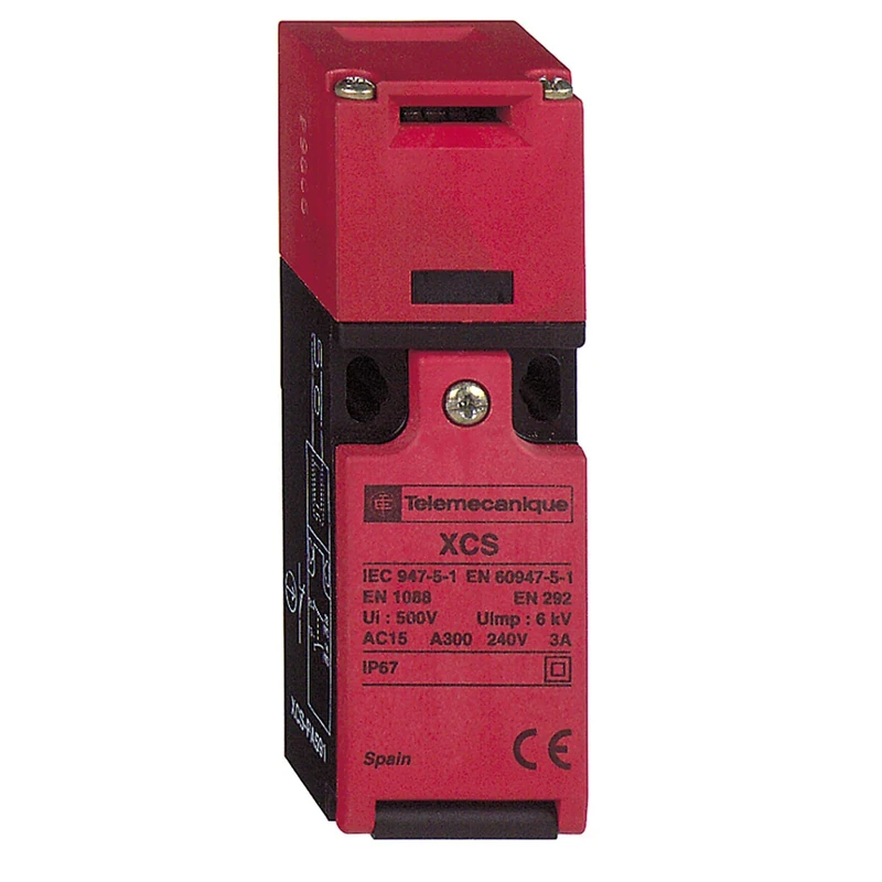 Telemecanique Preventa Detection System - Compact Safety Switch with Key Operated Turret Head, Double Pole, Plastic, 2NC, 1 Entry for PG 11 Cable, XCSPA791 - Image 1