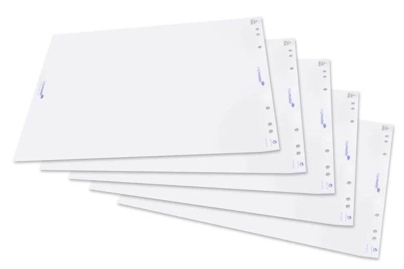 Legamaster Flipchart Paper Pads - Plain - 20 Sheets Per Pad - 5 Pack - 98 x 65 cm
