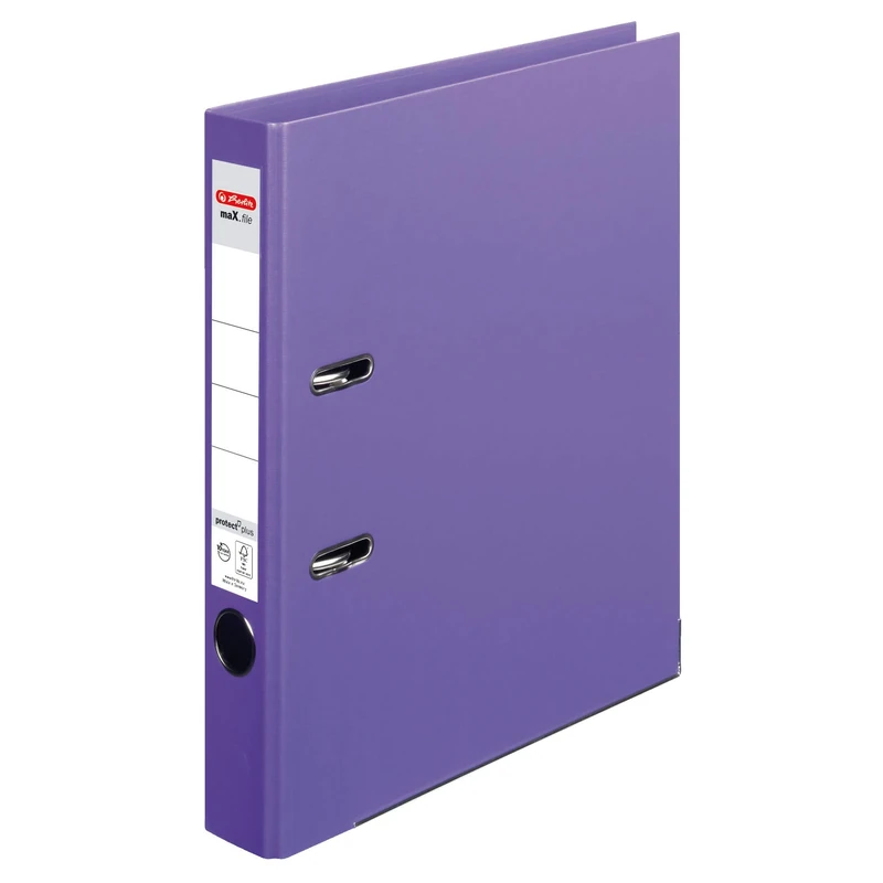 Herlitz max. File Protect + 10834729 Folder A4 5 cm Spine Full Cover – Black Purple