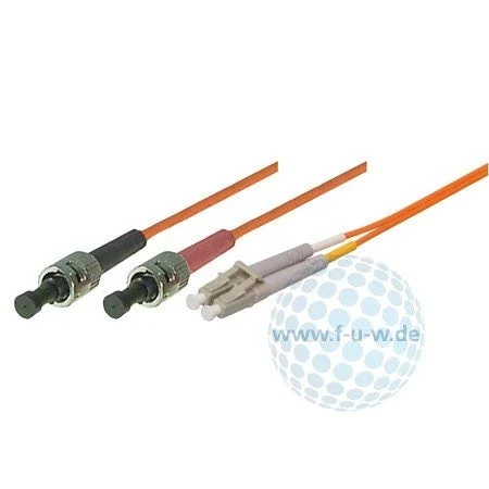 Tecline 85410 OM2 Fibre-Optic Cable (50/125 µm, 10.0 m) Orange