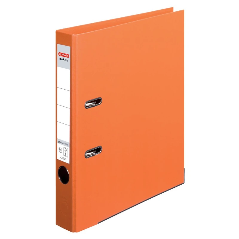 Herlitz Ring Binder – Orange 10834869 Polypropylene (PP) (Polypropylene (PP) Ring Binders, A4, 5 cm, Orange)