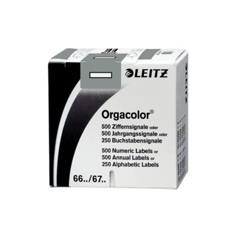 Leitz Orgacolor 66181000 Letter Sign Card "I" Pack of 250 Grey