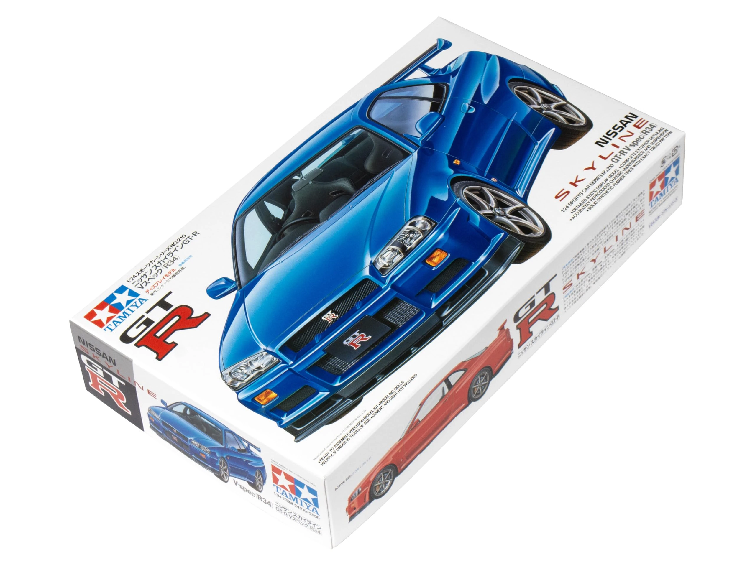 Tamiya Nissan Skyline GT-R R34 V-Spec 1:24 Model Assembly Kit Car