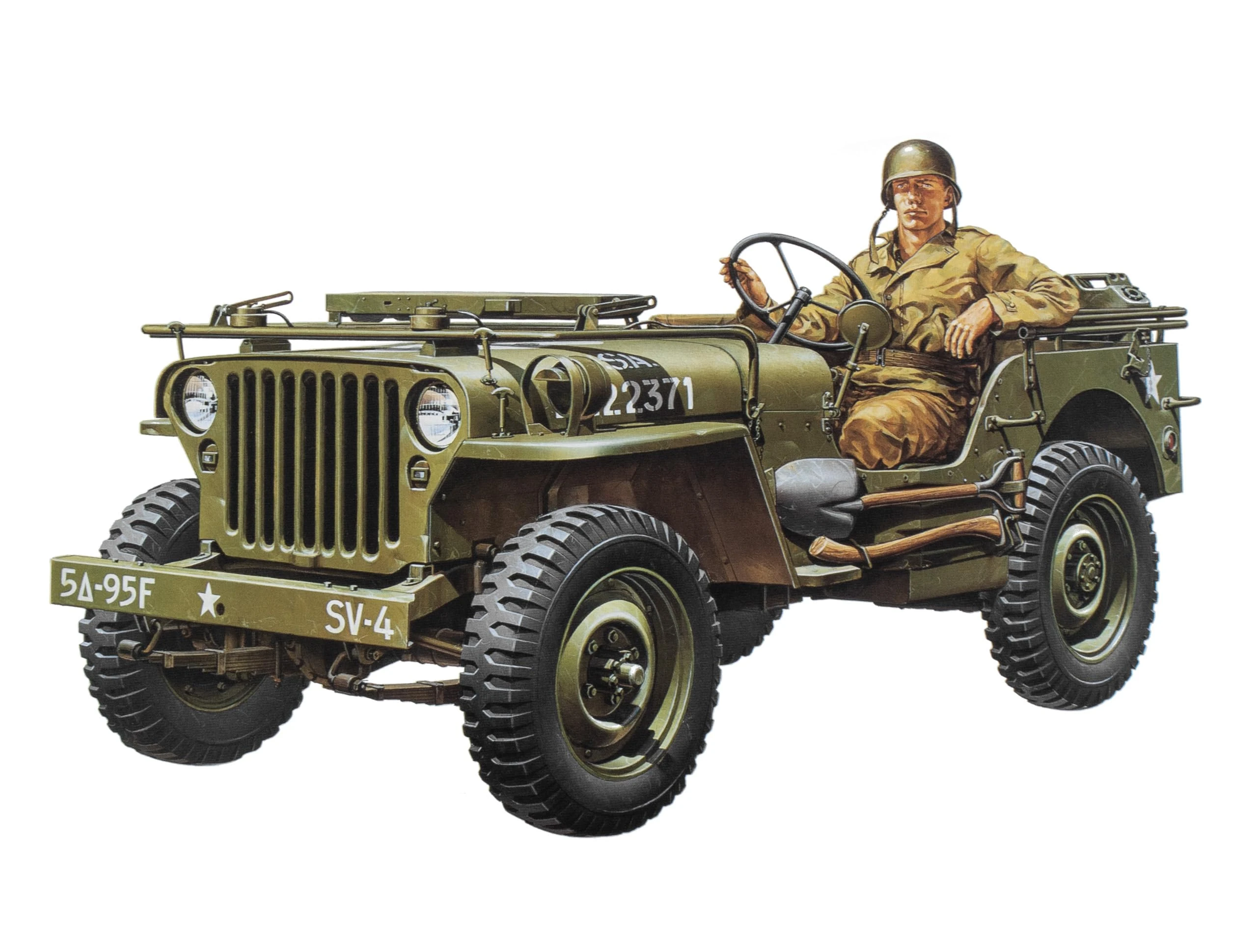 Tamiya Willys Jeep MB 1:35 Plastic Model Assembly Kit