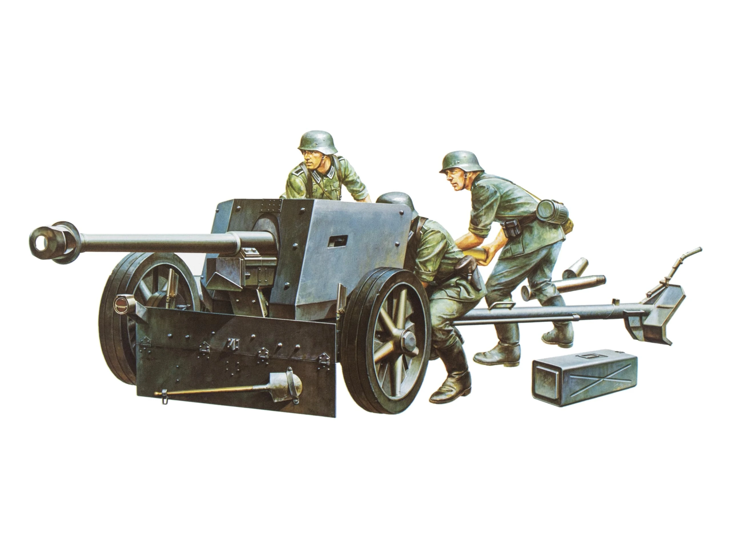 Tamiya German Anti-Tank Gun 1:35 Plastic Model Assembly Kit