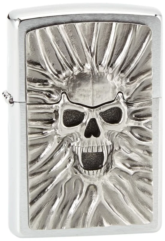 Zippo Lighter 1300120 Scream of Sand Emblem Petrol Lighter, Brass, 1 x 3.5 x 5.5 cm - Image 1