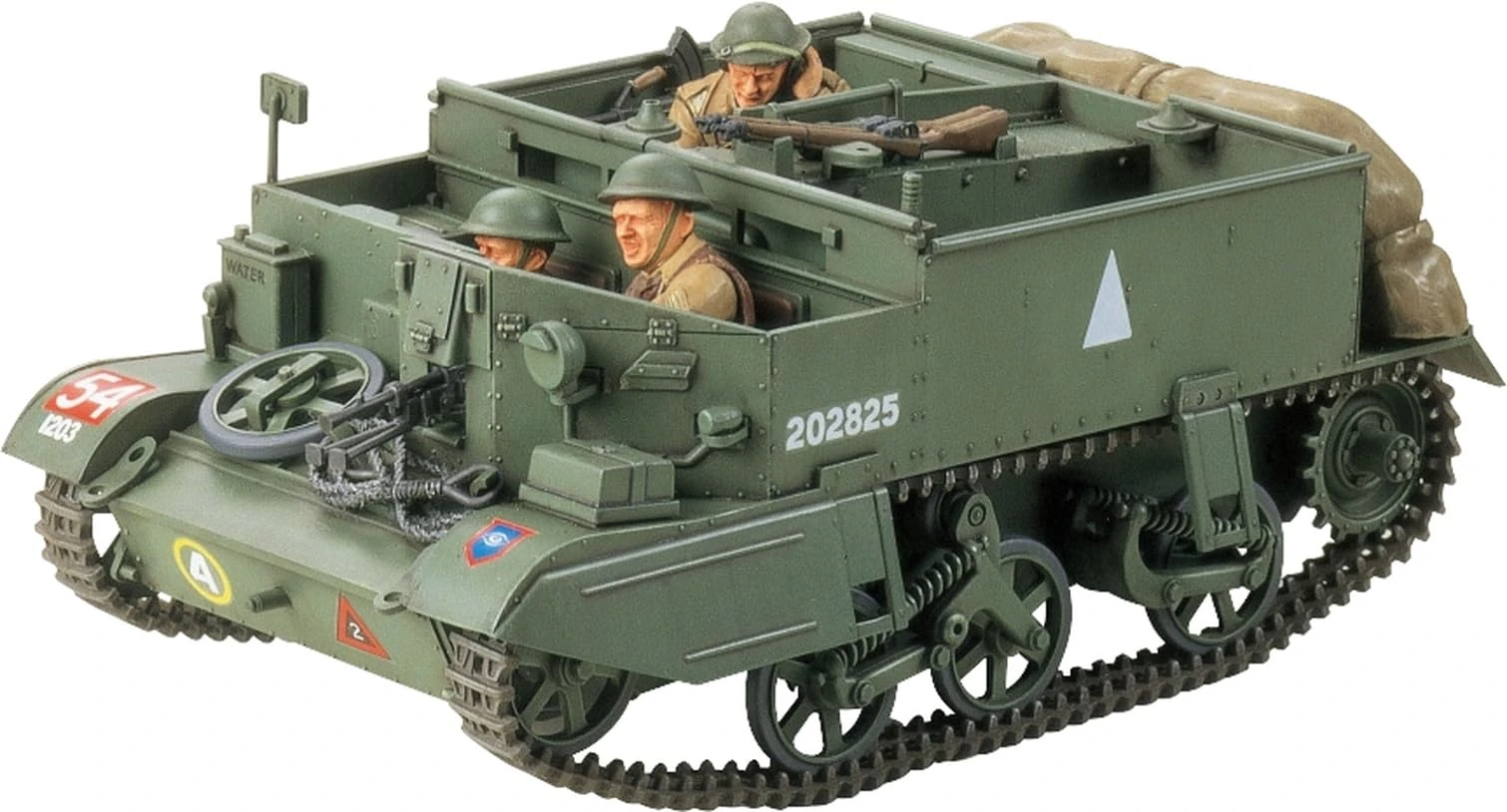 Tamiya British WWII Universal Carrier Mk.II with 3 Figures 1:35 Military Plastic Model Assembly Kit 35249