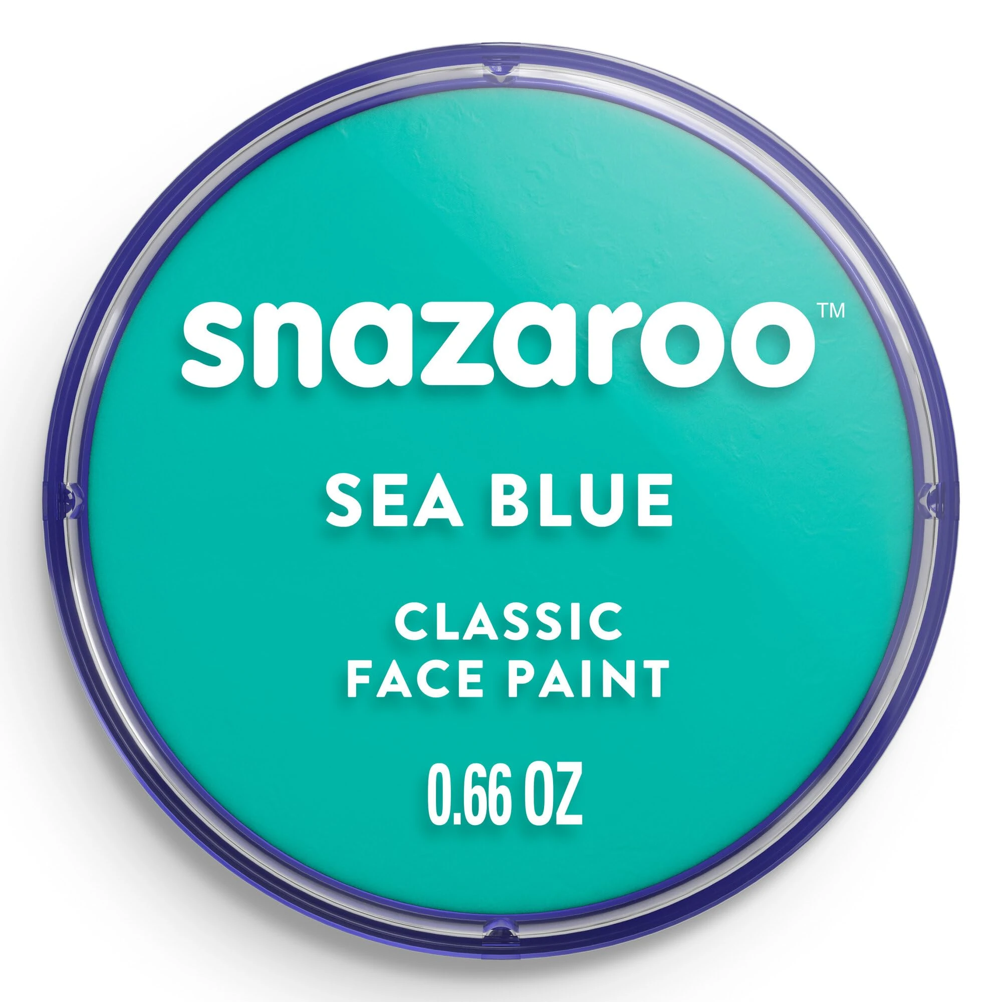 Snazaroo Classic Face and Body Paint for Kids and Adults, Sea Blue Colour, Water Based, Easily Washable, Non-Toxic, Makeup, Body Painting for Parties, for Ages 3+
