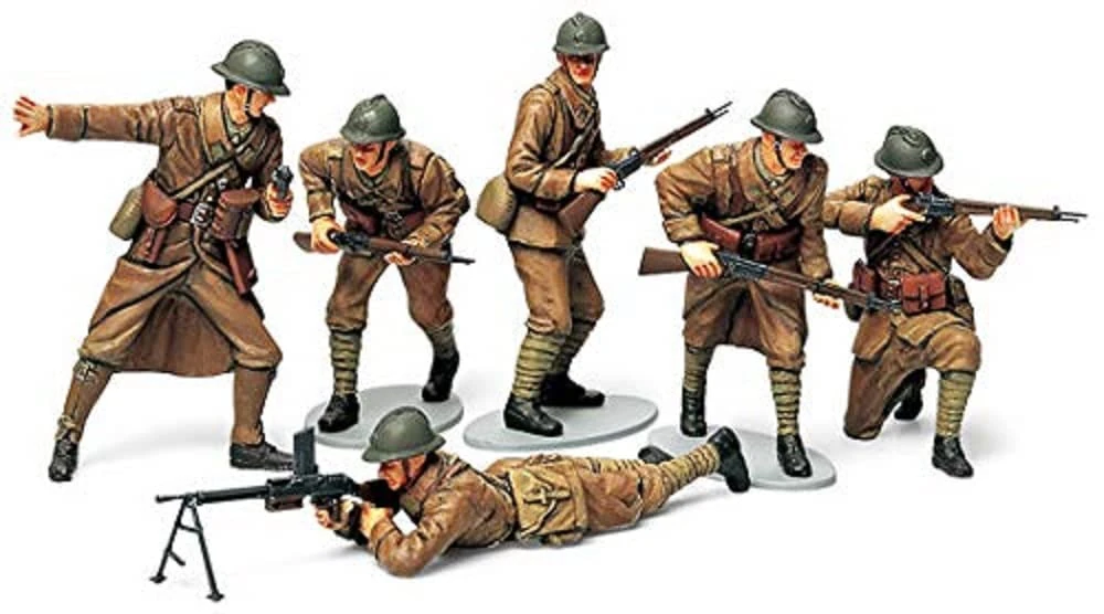 TAMIYA - 35288 - Model - French Infantry - Scale 1:35, brown, green