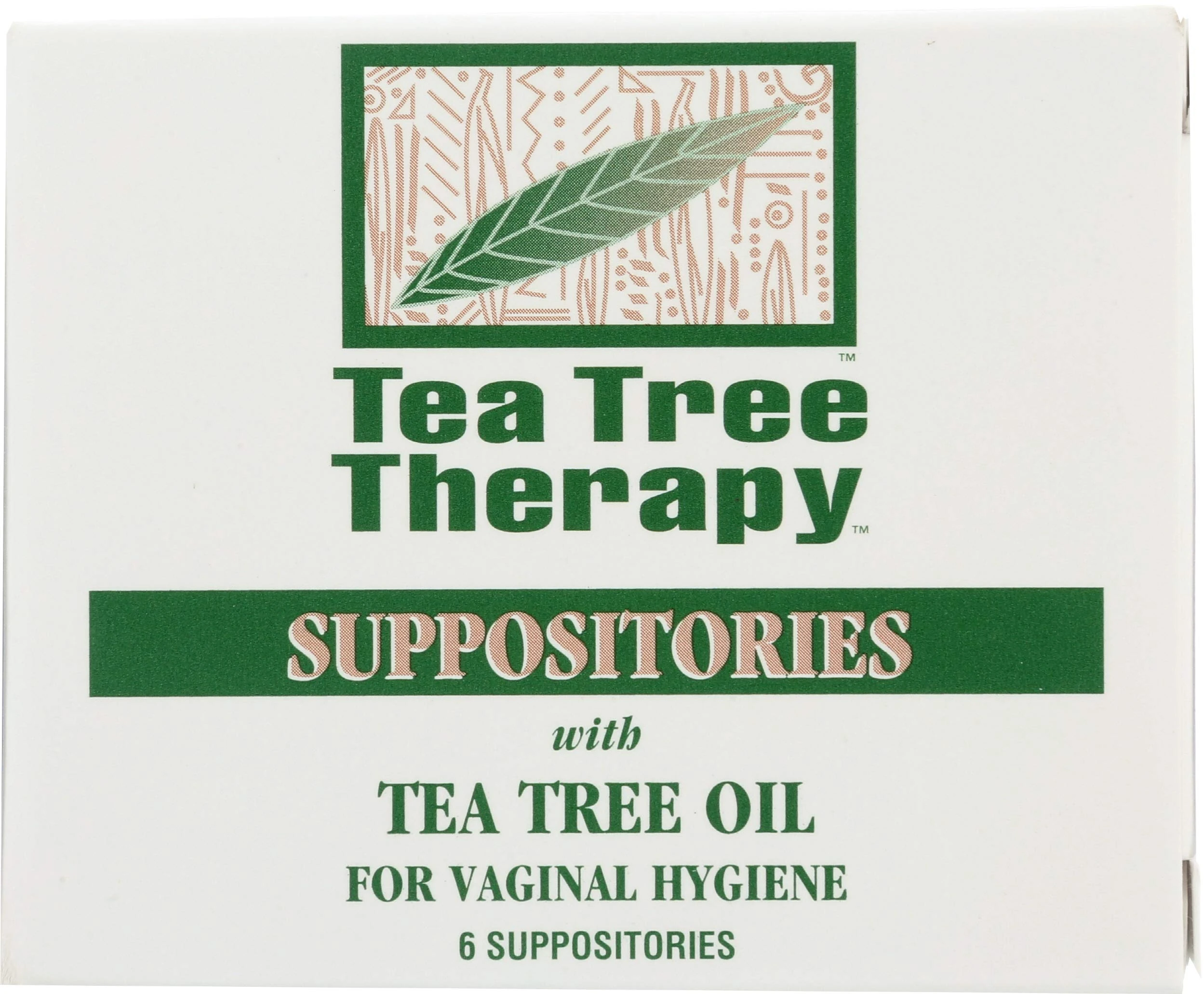 Tea Tree Therapy Vaginal Suppositories with Oil, 6 Count