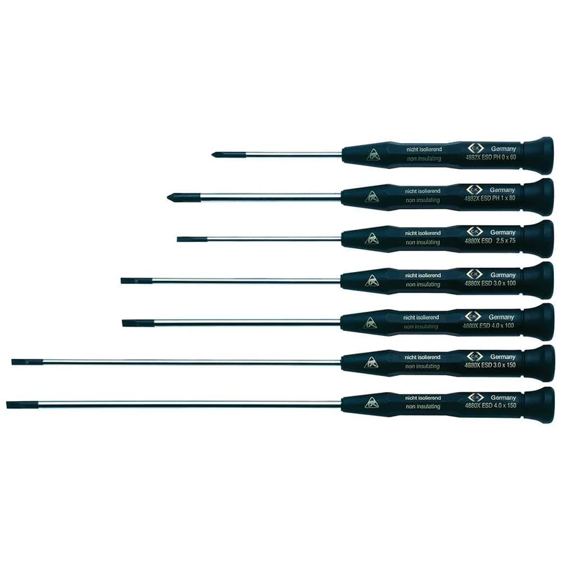 C.K T4883XESD ESD Precision Electronics Slotted/Phillips Screwdriver Set