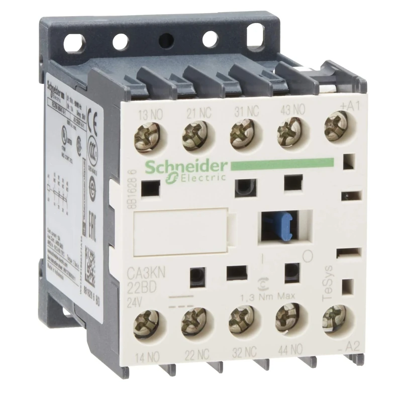 Schneider Electric, TeSys K control relay - 2 NO + 2 NC - <= 690 V - 24 V DC standard coil, CA3KN22BD
