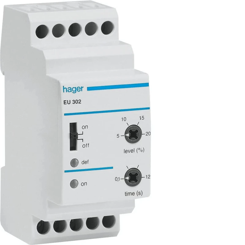 Hager EU302 Control Relay 3-Phase 2PE 400V AC Condition Storage Possible - Image 1