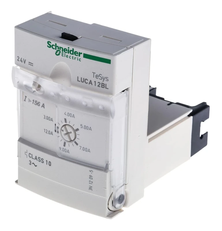Schneider Electric, TeSys U, Standard control unit, 3-12A, 3P motors, thermal magnetic protection, class 10, coil 24V DC, LUCA12BL