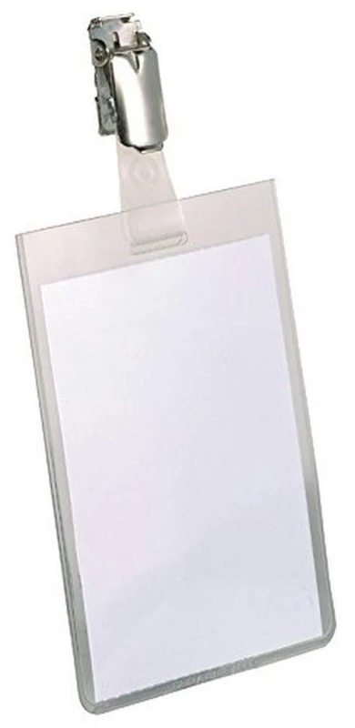 Durable 8002 Name Badge with Rotating Clip 90 x 60 mm - Pack of 25