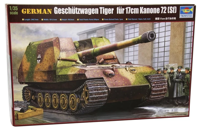 Trumpeter 1:35 - German Geschutzwagen Tiger 17cm K72