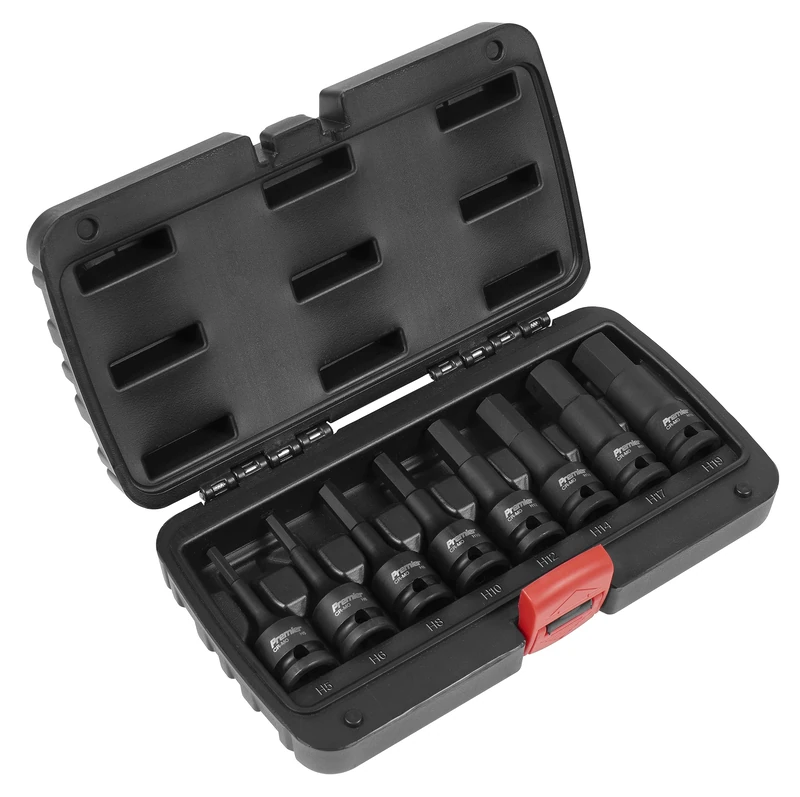Sealey Ak5601 Impact Hex Key Set 8Pc 1/2Sq Drive