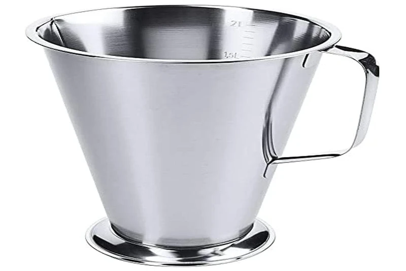 Stainless Steel Measuring Jug 2.2Ltr Kitchen Cooking Mug Cup Creamer Pitcher