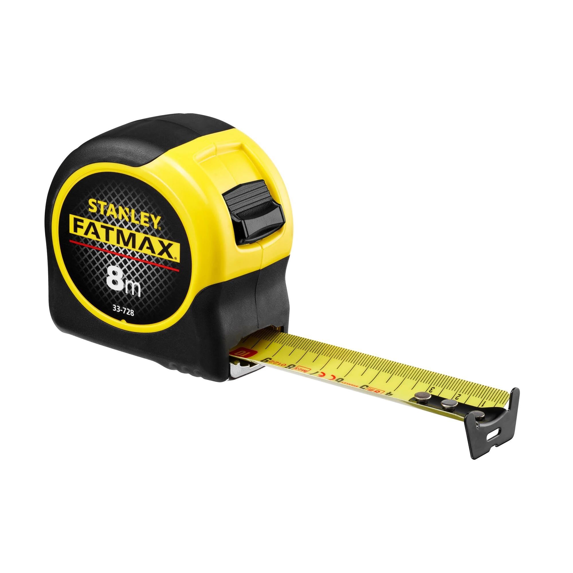STANLEY Tape Measure Blade Armor 8 M Metric Shock Resistant with Mylar Coating and Cushion Grip 0-33-728