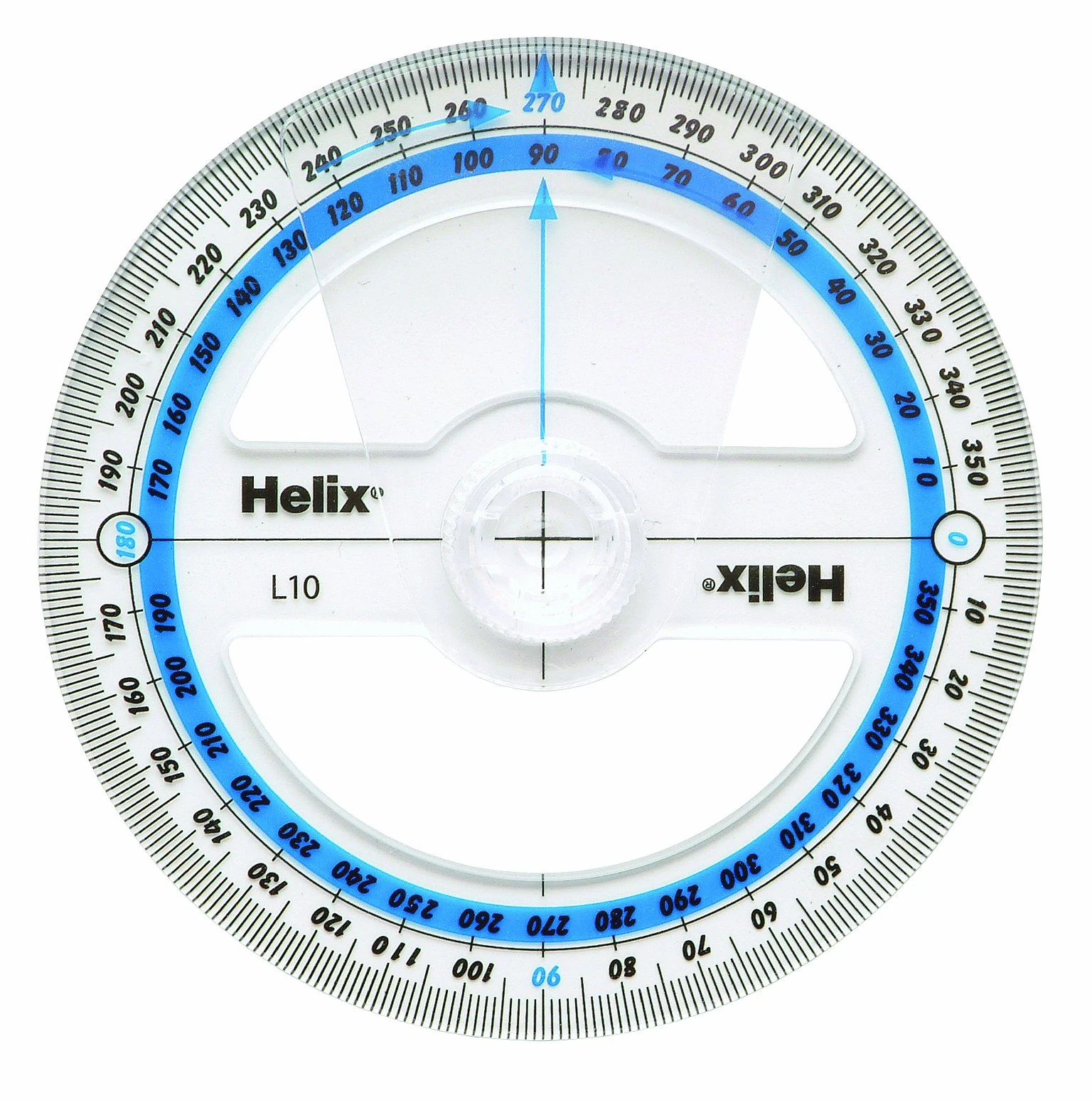 Helix 10cm 360 degree Protractor Angle Measure