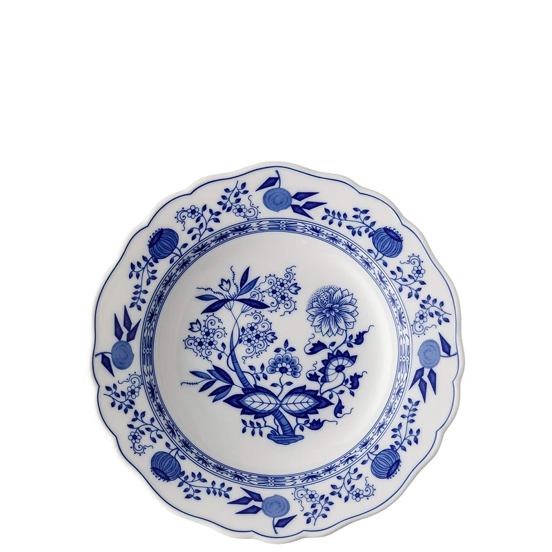 Hutschenreuther Blue Onion Pattern Soup Plate 23 cm Flag