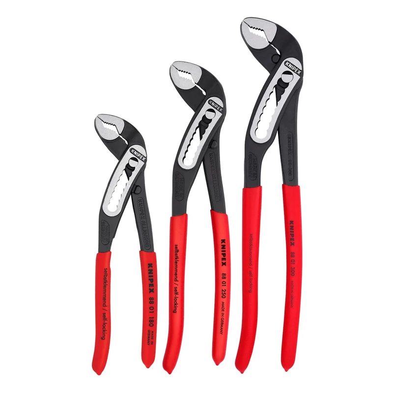 KNIPEX - 00 20 07 US1 Tools - 3 Piece Alligator Pliers Set (7, 10, & 12) (002007US1)
