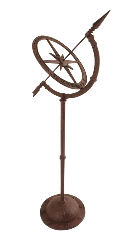 Cast Iron Sundial on Stand 92cm High