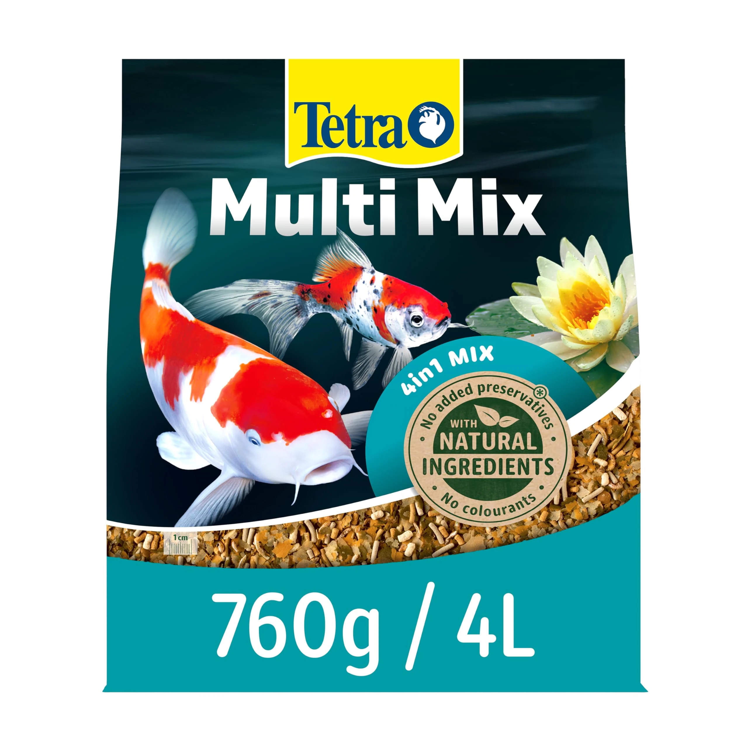 Tetra Multi Mix Pond Fish Food Variety 760g - biologically balanced for mixed fish stock