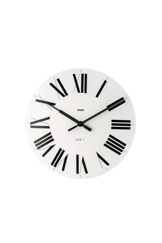 Alessi 12 W wall clock - wall clocks (White, ABS synthetics)