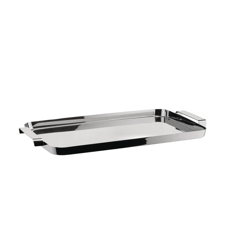 Alessi Tau KL09 - Design Rectangular Tray, with 18/10 Stainless Steel Handles