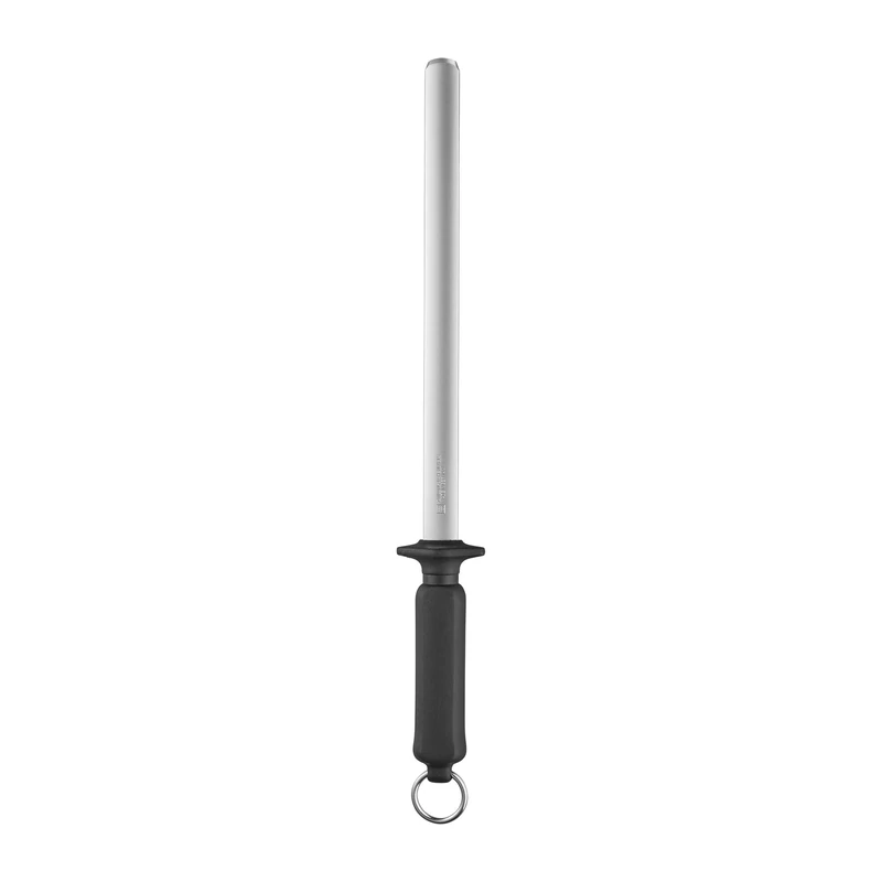 HENCKELS 32525-261 ZWILLING Accessories Diamond Sharpening Steel, Black/Stainless Steel