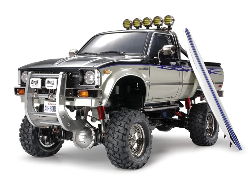 TAMIYA Off-road vehicle Toyota Hilux High Lift RC model kit with electric motor, 300058397, 1:10