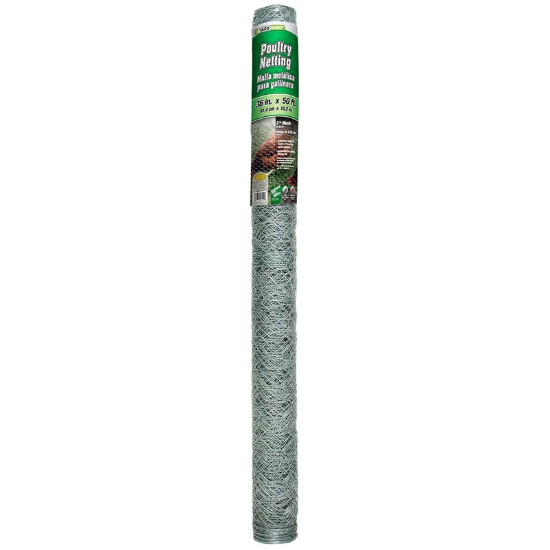 YARDGARD 50 308475B 3 Foot X 2 Inch Mesh Poultry Netting, Gray