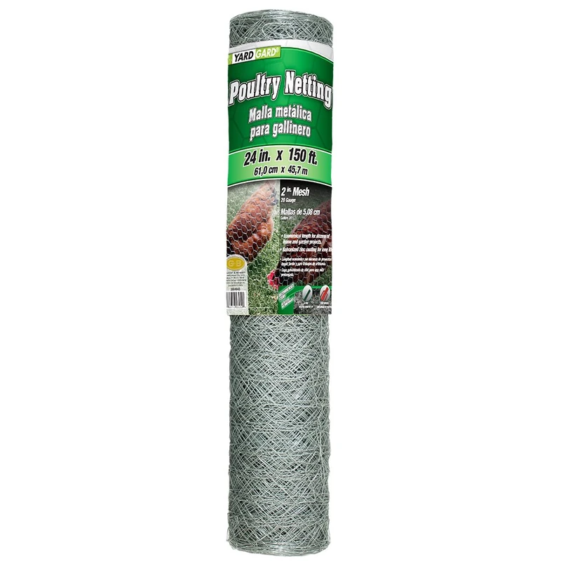 YARDGARD 308494B 2 Foot X 150 Foot 2 Inch Mesh Poultry Netting (Packaging May Vary)