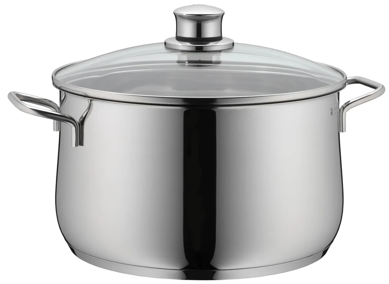 WMF Diadem Plus High Casserole with Lid, 18/10 Stainless Steel, 24 cm