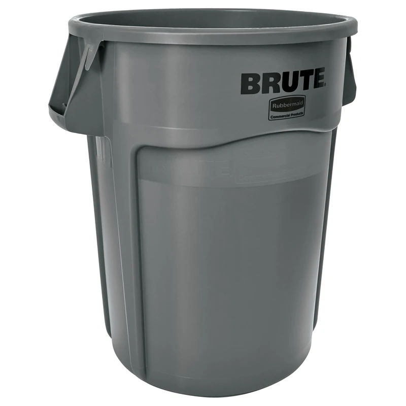 Rubbermaid Commercial Products Vented Brute Round Container 167 Litre Grey FG264360GRAY