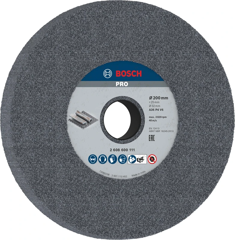 Bosch 2608600111 Grinding Disc for Straight Grinders 200 mm, 32 mm, 36 mm