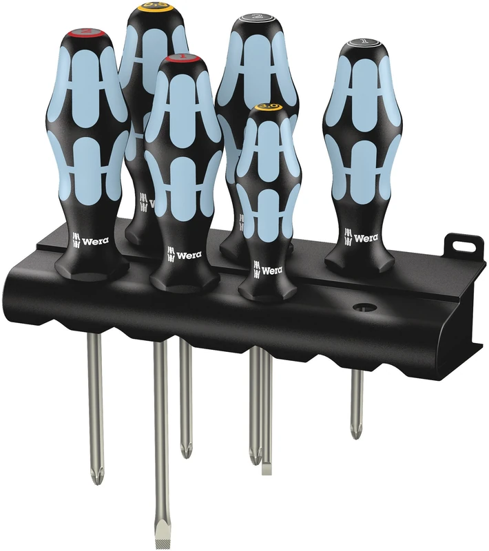 Wera - Kraftform Plus Stainless Steel Screwdriver Set (Slotted/Phillips/Pozi)