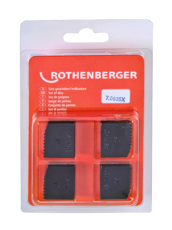Rothenberger Thread Cutting Jaws BSPT R, 1 Inch Diameter (1), 070835X